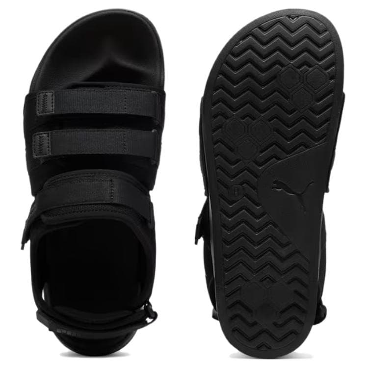 Сандалии с ремешком PUMA Leadcat City Sandal Пляжные сандалии Унисекс Черные - изображение 4