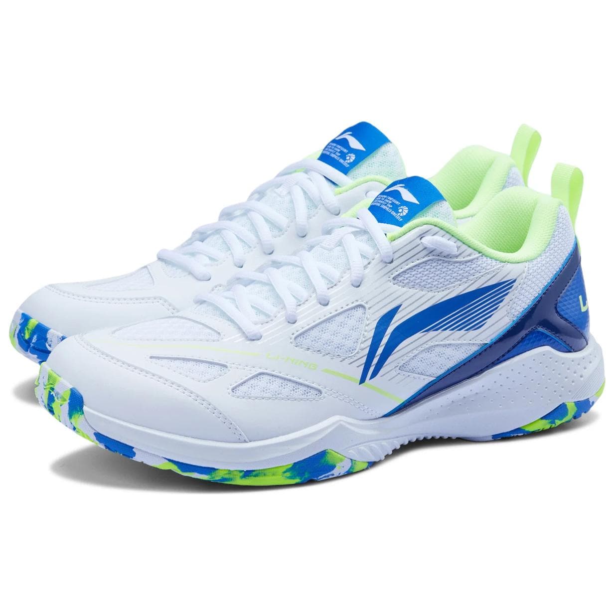 Кроссовки для бадминтона Li NING Gale LITE Низкие Кроссовки для Бадминтона Унисекс Белый Синий - изображение 2