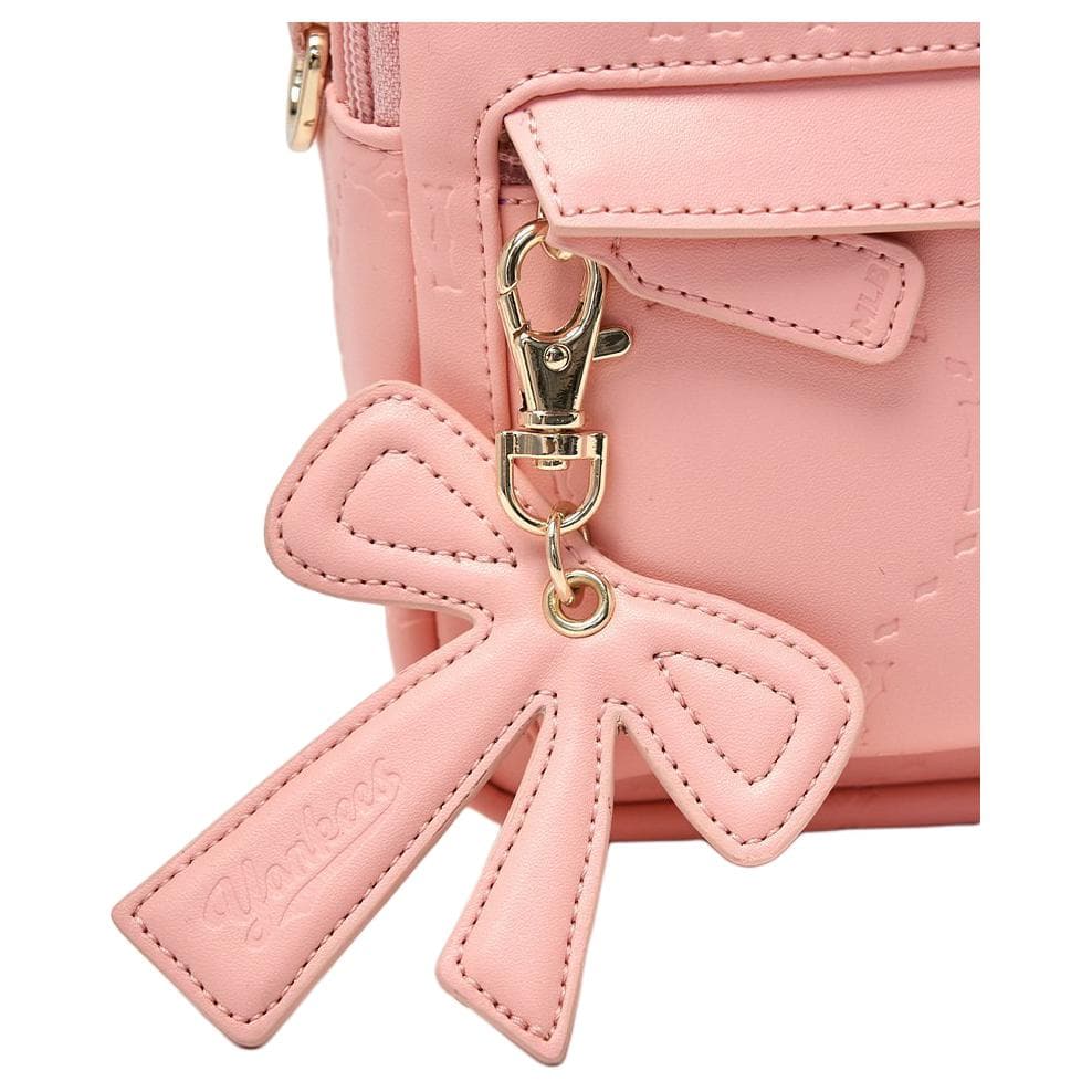 Рюкзак MLB Artificial Leather Backpack Mini Version Baby Pink MLB Искусственная кожа Рюкзак Мини-версия Малыш Розовый - изображение 4