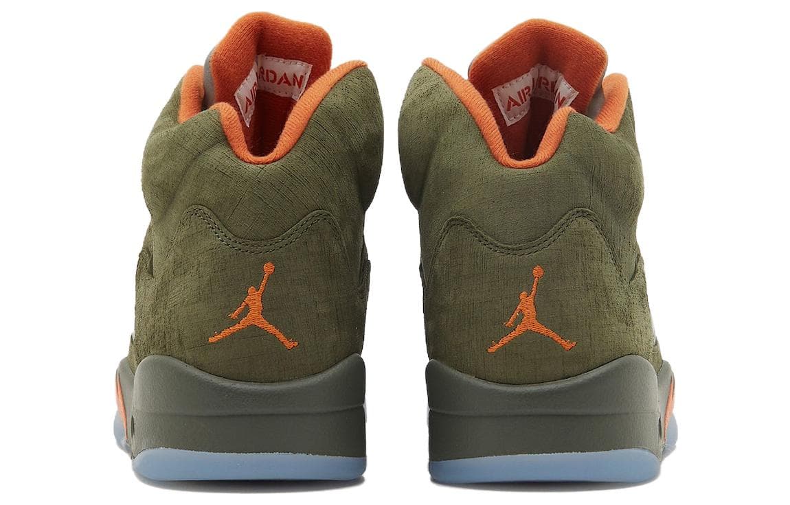 Ретро баскетбольные кроссовки Air Jordan 5 Retro "Olive" - изображение 5