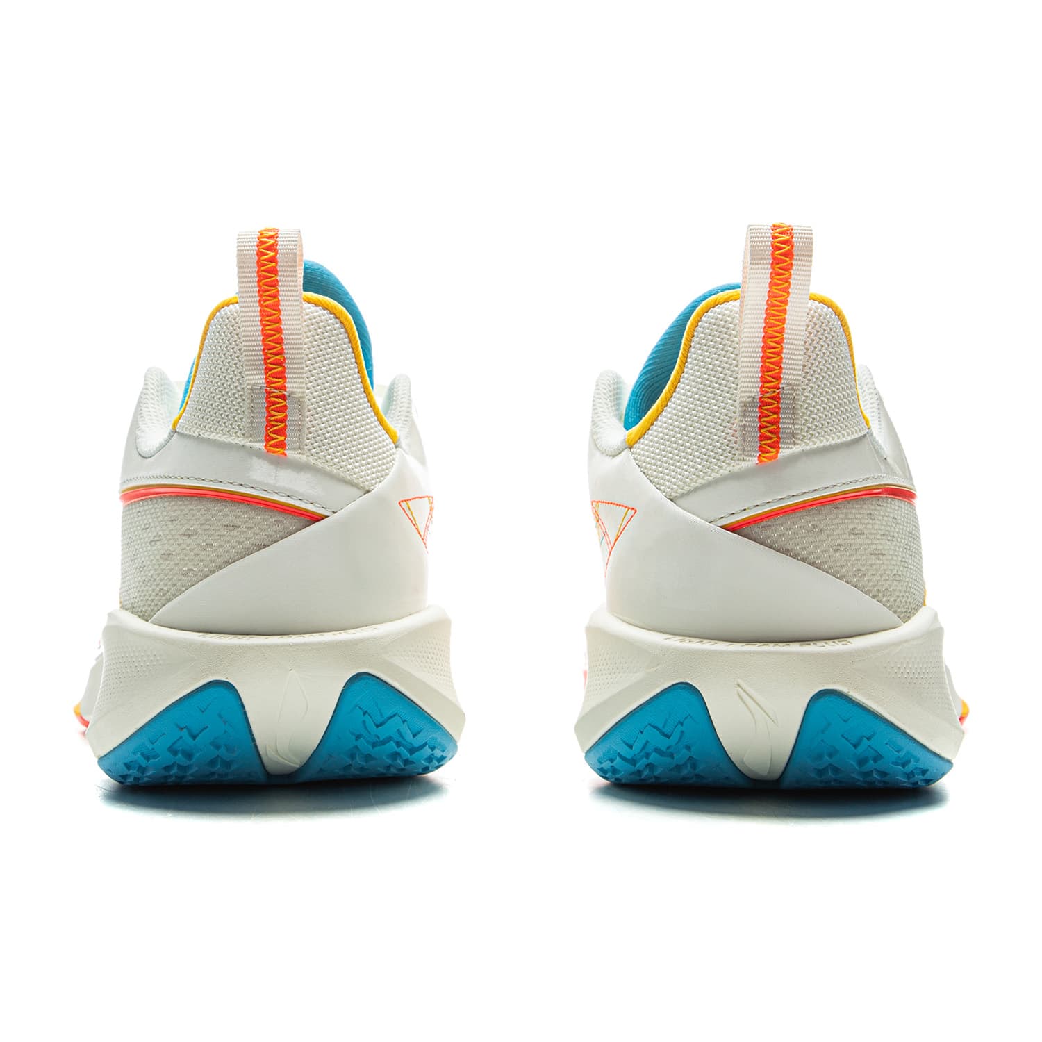 Кроссовки для баскетбола Li-Ning Flash Local 2 Prism Технология BOOM Антискручивание Износостойкий Сцепление Стабильный Поддержка Покрытие Удобный Амортизация Противоскользящий Дышащий Oтскок Лоу-топы Баскетбольные кроссовки Мужской Бело-синий - изображение 6
