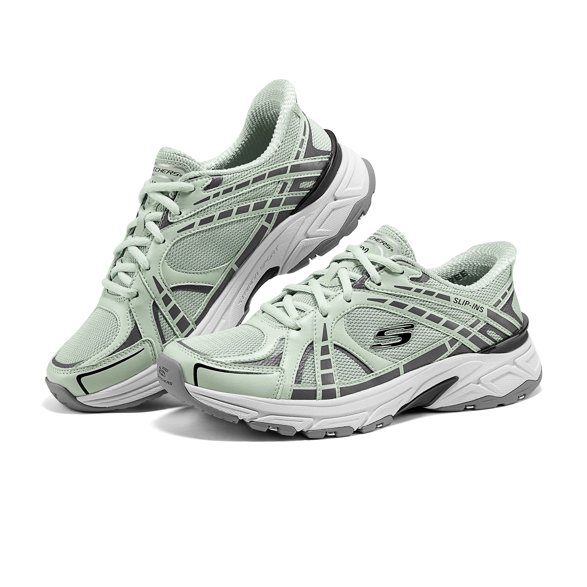 Кроссовки Skechers Серебряный Панель визуально увеличивает рост Легкий визуально увеличивает рост Легкий Low Топ - изображение 3