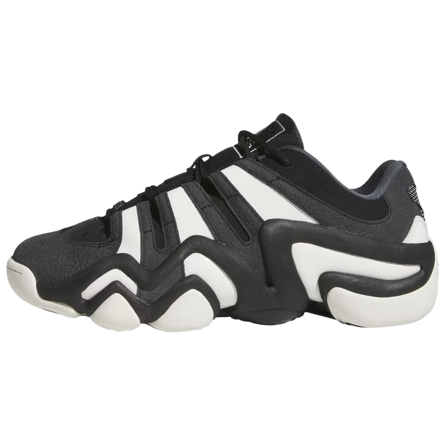 Кроссовки для баскетбола Adidas Crazy 8 противоскользящие устойчивые к истиранию низкие баскетбольные кроссовки мужские черно-белые - изображение 1