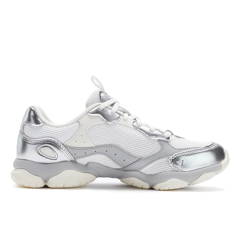 Кроссовки FILA FLUID 6 ST Кошачья лапа Обувь Низкий Топ Толстая подошва Кроссовки Женские Серый Белый - изображение 2