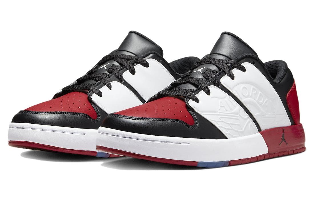 Ретро баскетбольные кроссовки Jordan Air Jordan 1 Low Black White Red - изображение 3