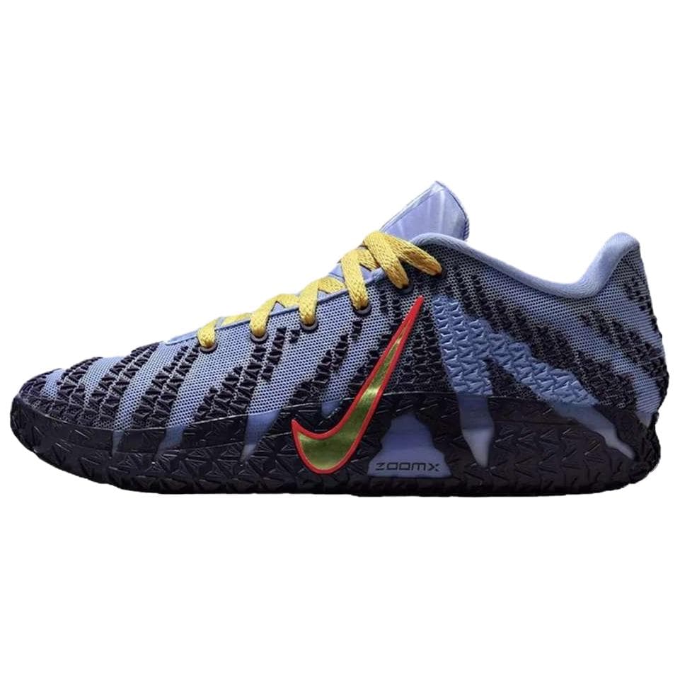 Кроссовки для баскетбола Nike Ja Morant 3 Баскетбольные кроссовки Мужские Синий Желтый Азиатская версия - изображение 2