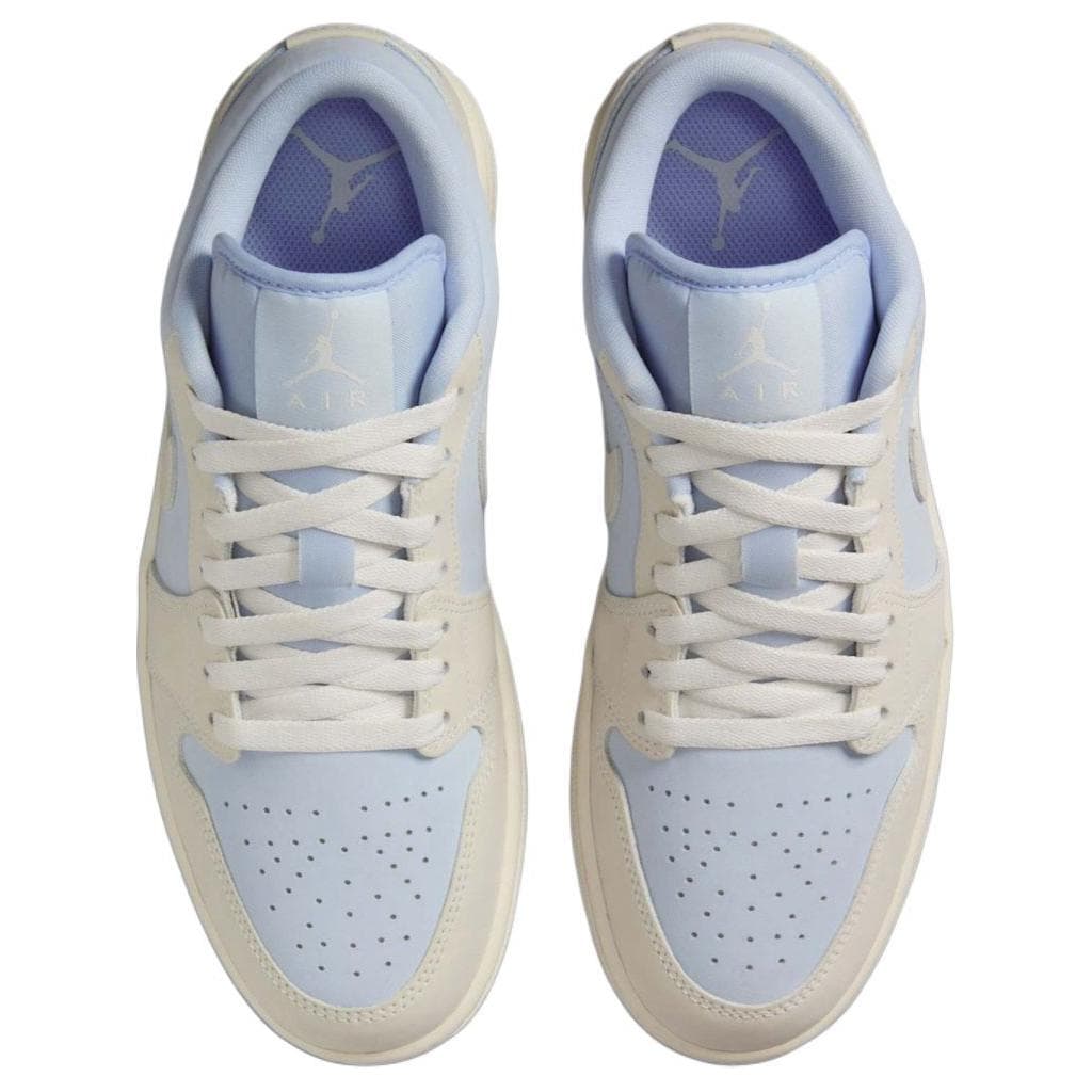Ретро баскетбольные кроссовки Jordan Air Jordan 1 Противоскользящие Износостойкие Низкие Баскетбольные Кроссовки Женские Синие - изображение 4