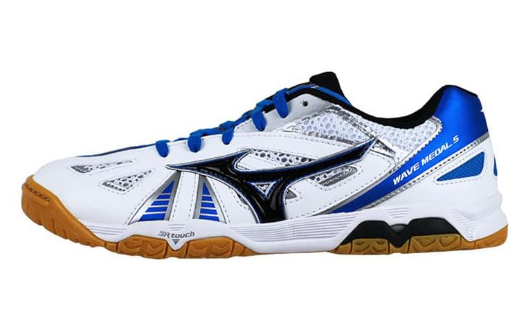 Кроссовки для спортзала Mizuno Wave Medal 5 White Blue - изображение 1