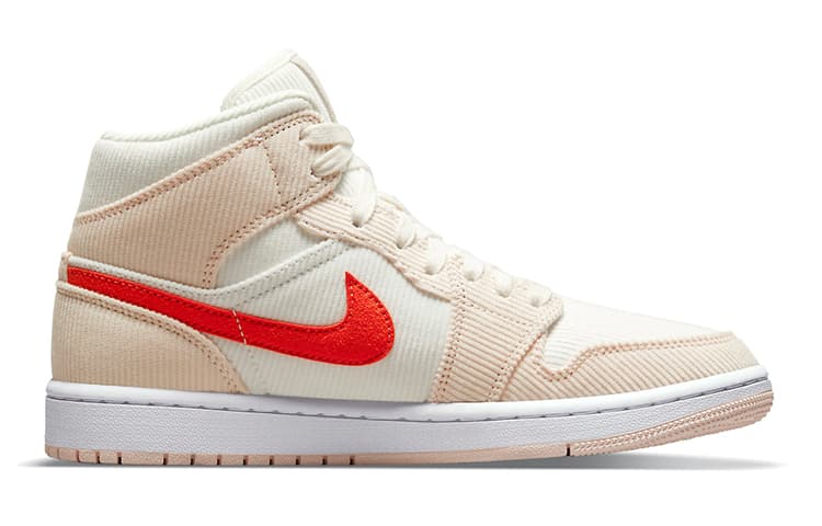 Ретро баскетбольные кроссовки Jordan Air Jordan 1 Mid SE "Corduroy" — фото 2