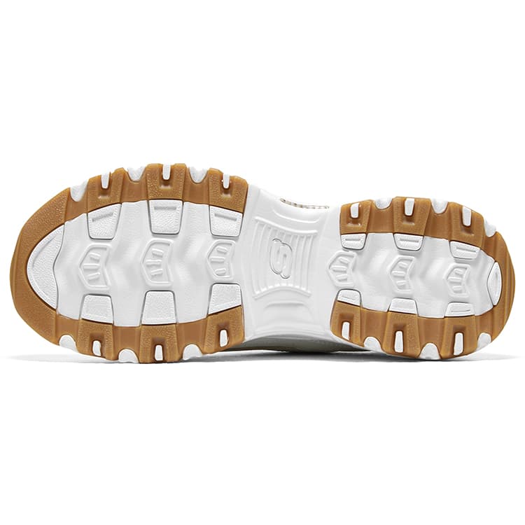 Кроссовки Skechers D'Lites 1,0 Low Топ Массивные кроссовки Women's White Желтый - изображение 6