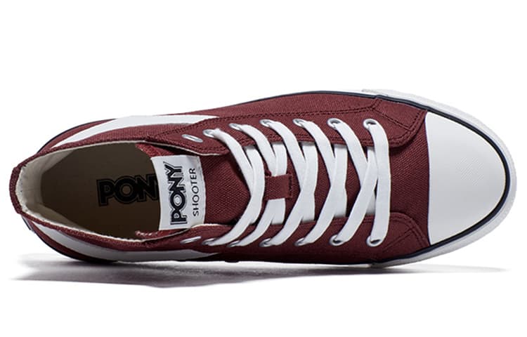 Кеды Pony Shooter High Top Burgundy - изображение 4