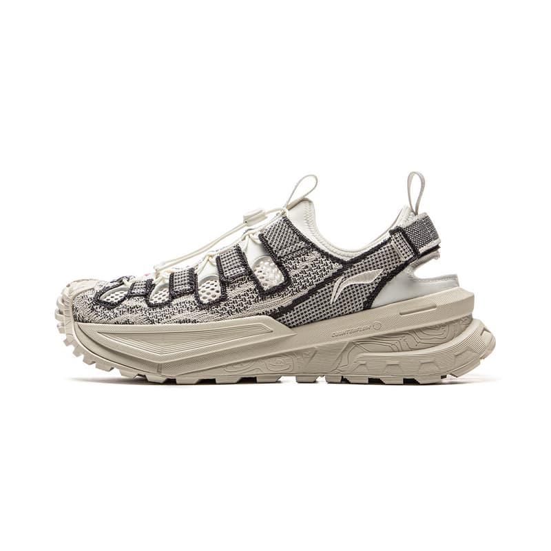 Кроссовки Li NING Outdoor Counterflow Xunchuan Ткань Дышащая Устойчивая к истиранию Низкий Топ Походная обувь Унисекс Экрю - изображение 1
