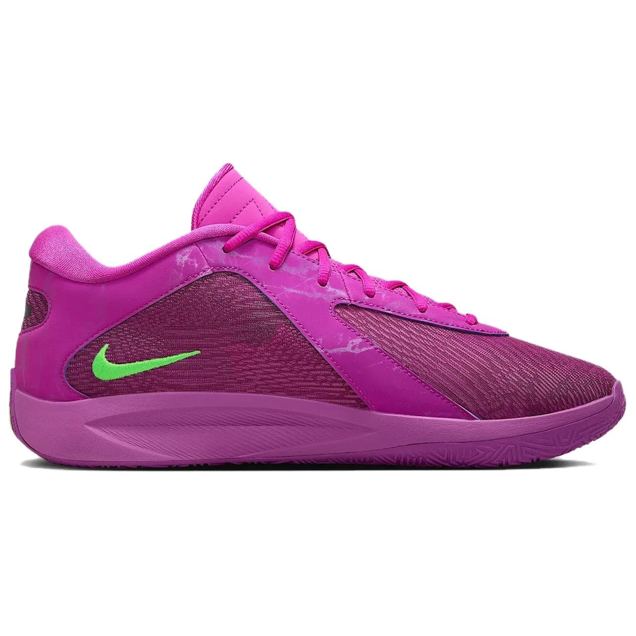 Кроссовки для баскетбола Nike Giannis Freak 6 Противоскользящие Устойчивые к истиранию Низкие Баскетбольные кроссовки Мужские Фиолетовые - изображение 2