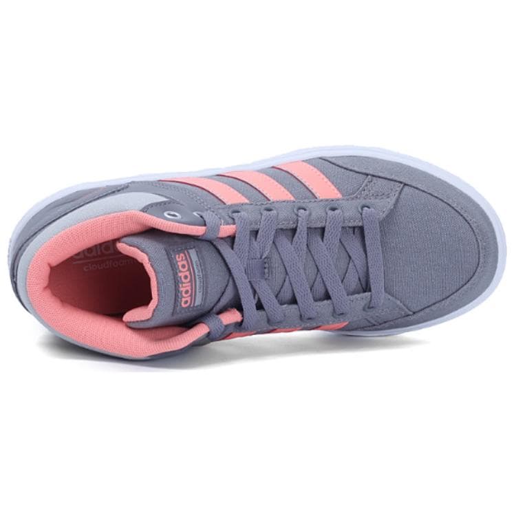 Кроссовки для тенниса Adidas Cloudfoam All Court противоскользящие устойчивые к истиранию кроссовки для тенниса MID женские серые - изображение 4