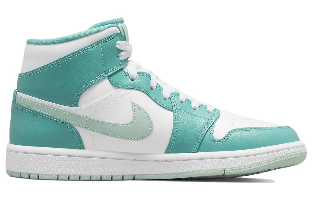 Ретро баскетбольные кроссовки Jordan Air Jordan 1 Mid "Marine Green" — фото 2