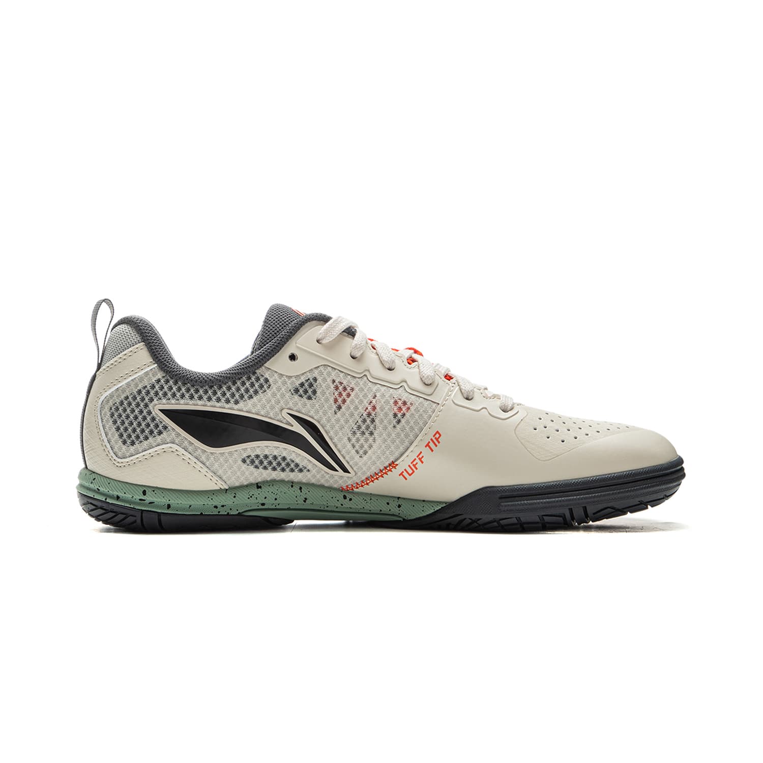 Кроссовки для спортзала Li-Ning Eagle Eye 2,0 PRO серия для настольного тенниса Удобно и модно Амортизация Противоскользящая износостойкая Лоу-топы Обувь для тренировки Унисекс Бежево-черный - изображение 2