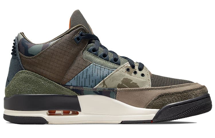 Ретро баскетбольные кроссовки Jordan Air Jordan 3 Retro SE "Patchwork" - изображение 2