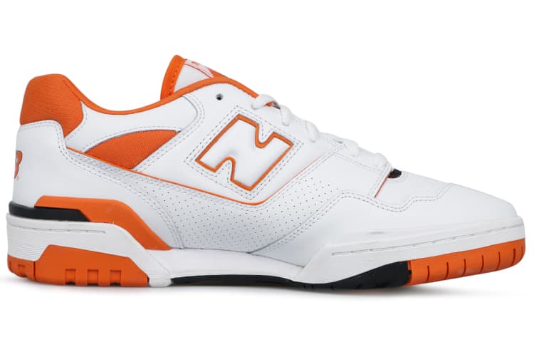 Ретро баскетбольные кроссовки New Balance 550 White Orange - изображение 2