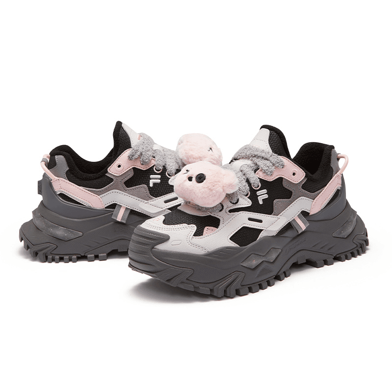 Кроссовки FILA FUSION BIANCO WE Пират Медвежонок С флисовой подкладкой Trendy Fashion Low Топ Массивные кроссовки Женские - изображение 3