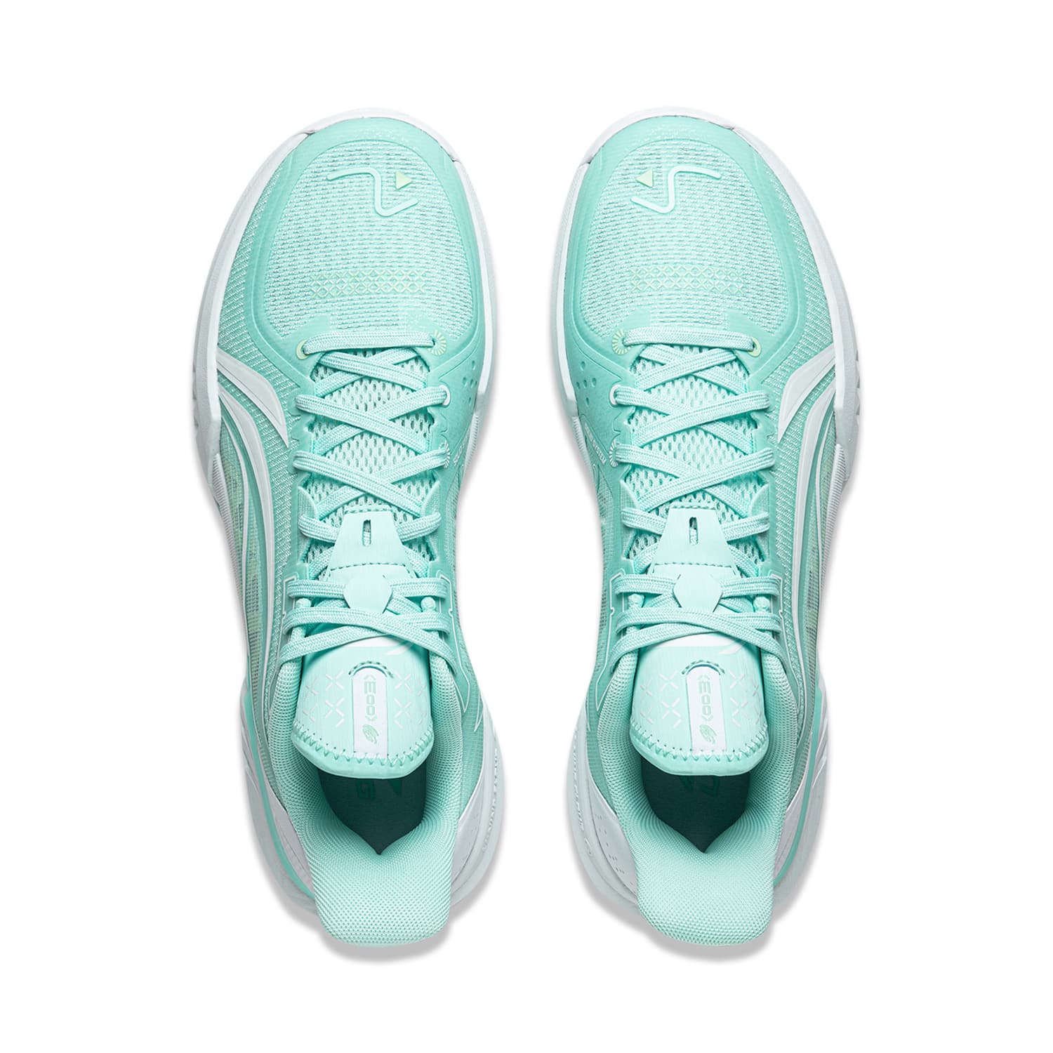 Кроссовки для баскетбола Li-Ning LINING Cloud 3 Технология BOOM стабильная поддержка Покрытие легкий и удобный Лоу-топы Баскетбольные кроссовки Мужской островной сине-белый - изображение 4