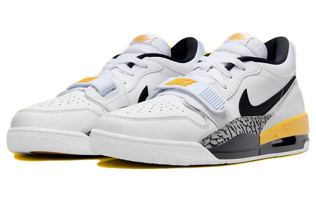 Ретро баскетбольные кроссовки Jordan Legacy 312 Low White Black - изображение 3