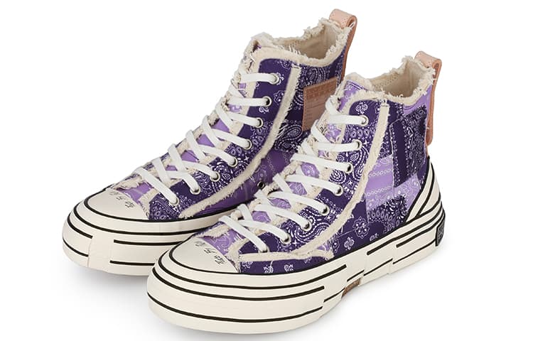 Кеды xVESSEL G.O.P.Highs Violet Paisleys - изображение 6