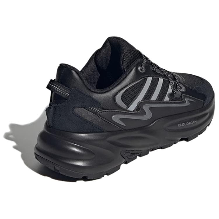 Кроссовки Adidas OZWAVE SURGE Комфортные Низкие Кроссовки с Толстой Подошвой Унисекс Черные Серебряные - изображение 4