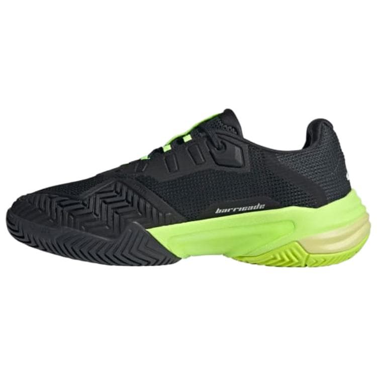 Кроссовки для тенниса Adidas Barricade 13 Низкие Кроссовки для Тениса Мужские Черные Зеленые - изображение 1