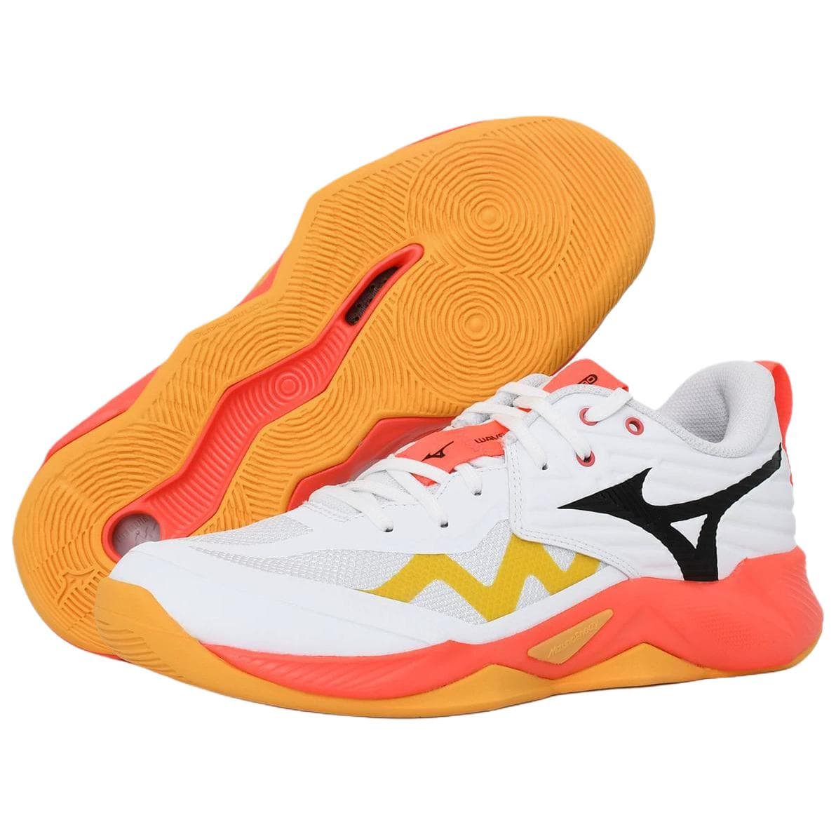 Кроссовки для спортзала Mizuno WAVE MOMENTUM PRO Низкие Кроссовки для тренировок Унисекс Белые - изображение 4