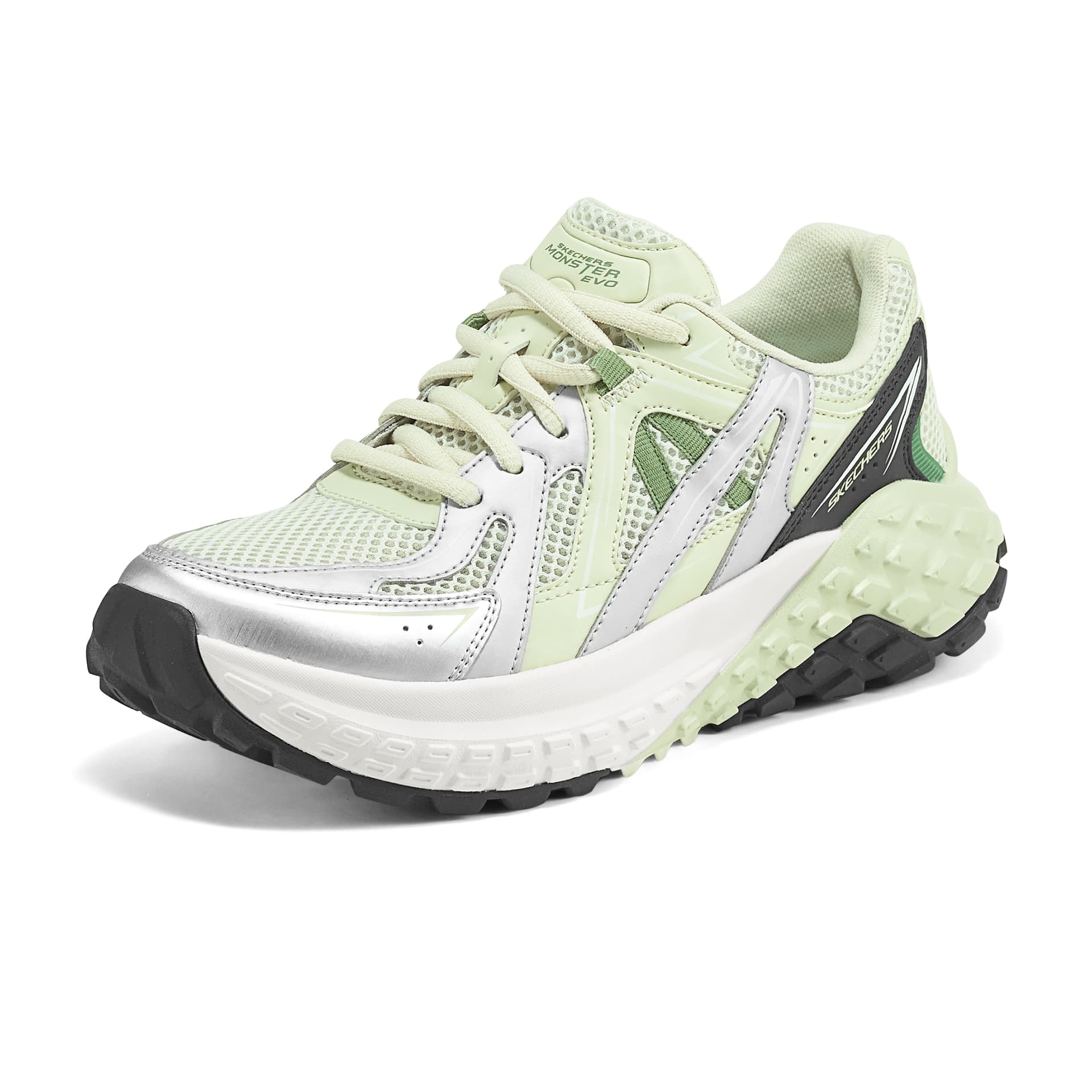 Кроссовки Skechers Monster Low Top массивные кроссовки женские белые зеленые - изображение 3