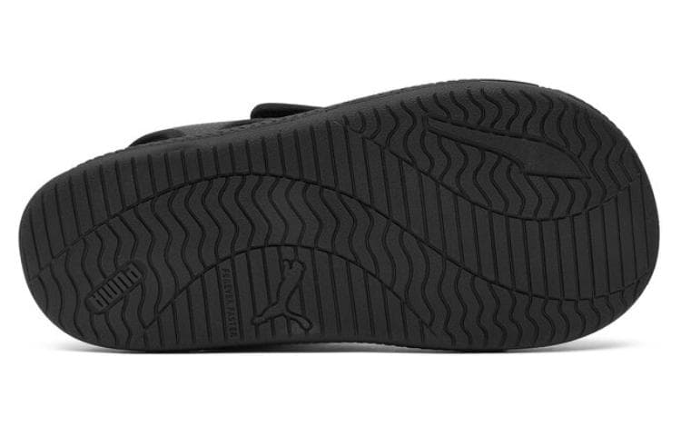Сандалии с ремешком PUMA SoftridePro Sandal 24 Ткань Комфортная и Дышащая Пляжные Сандалии Унисекс Черные - изображение 4