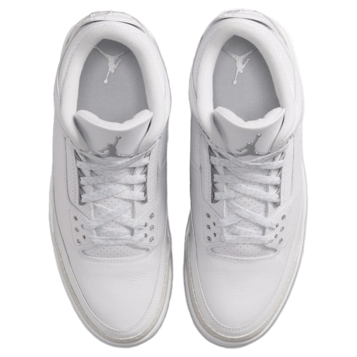 Ретро баскетбольные кроссовки Jordan Air Jordan 3 Кожа MID Ретро-баскетбольные кроссовки Мужские Белые - изображение 4
