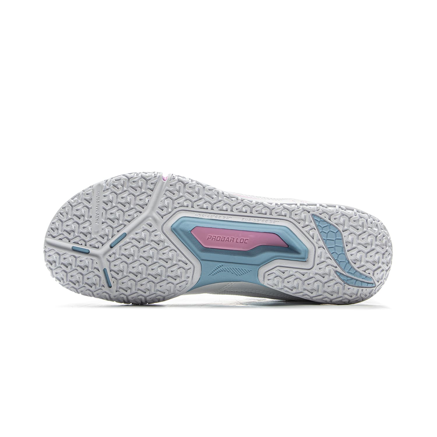 Кроссовки для бадминтона Li NING Saga 3LITE Амортизация Устойчивые к истиранию Низкие Кроссовки для бадминтона Унисекс Стандартный Белый - изображение 7