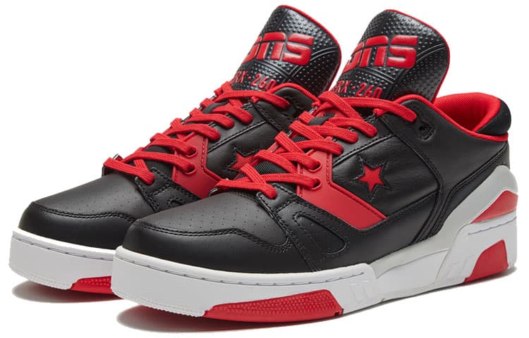 Ретро баскетбольные кроссовки Converse ERX 260 Low Black Red - изображение 3