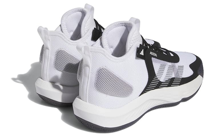 Кроссовки для баскетбола Adidas Баскетбольные кроссовки MID Топ Белый Черный Серебряный Унисекс - изображение 4