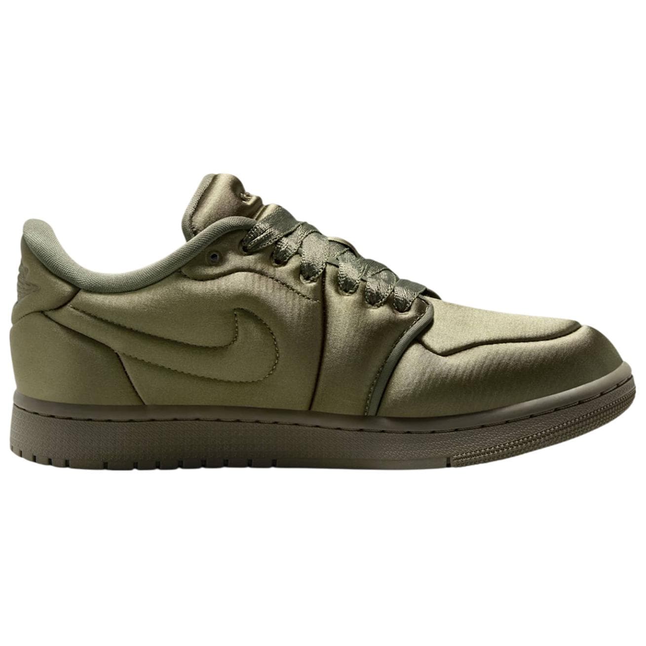 Ретро баскетбольные кроссовки Jordan Air Jordan 1 Противоскользящие Устойчивые к износу Низкие Кроссовки для скейтбординга Женские Оливково-зеленые - изображение 2