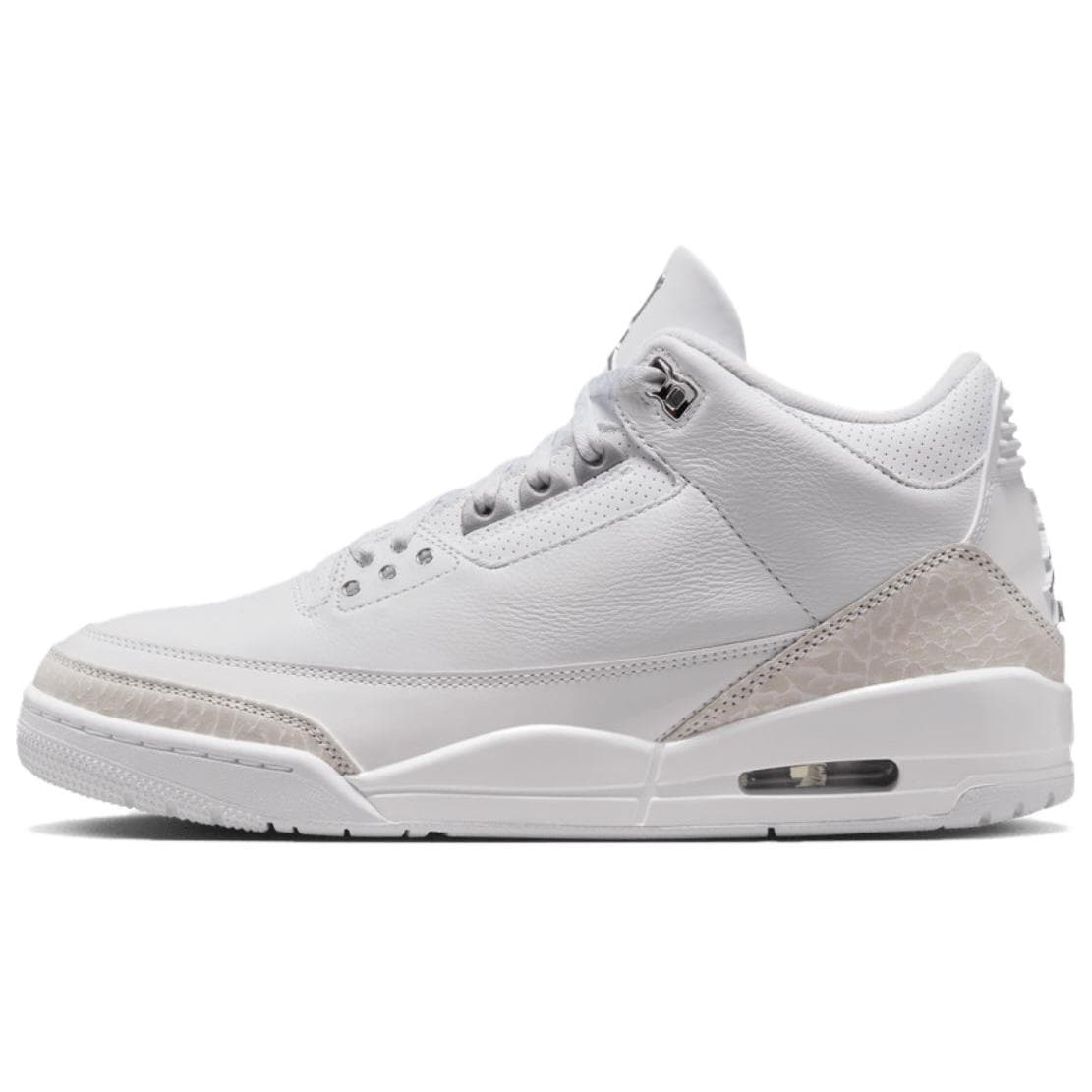 Ретро баскетбольные кроссовки Jordan Air Jordan 3 Кожа MID Ретро-баскетбольные кроссовки Мужские Белые - изображение 1