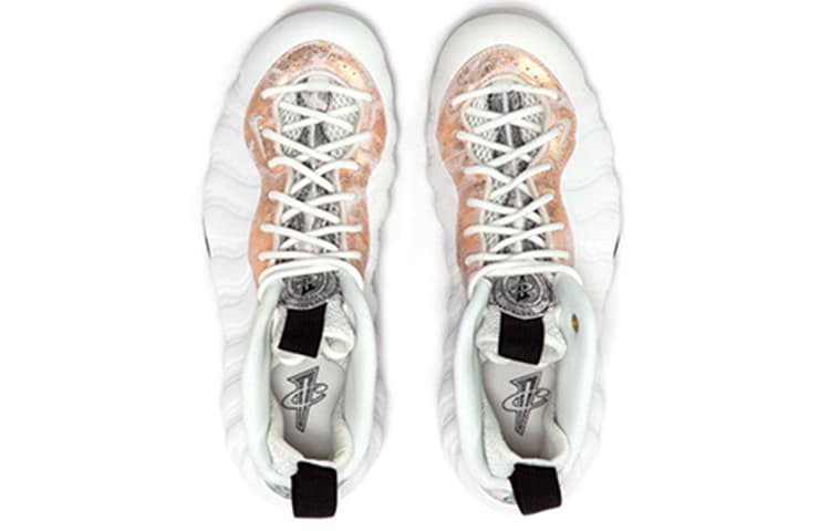 Ретро баскетбольные кроссовки Nike Foamposite One Marble - изображение 4