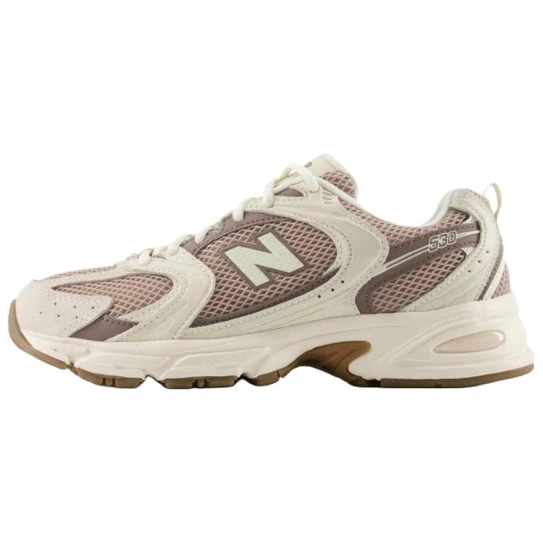 Кроссовки New Balance NB 530 Устойчивые к истиранию Низкие Кроссовки Унисекс Бежевые Коричневые - изображение 1