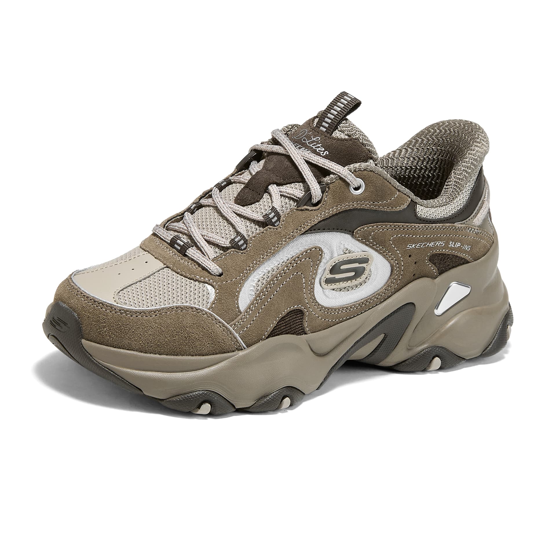 Кроссовки Skechers D'LITES 5,0 Амортизация Износостойкий Дышащий Поддержка Легкий Увеличение роста Лоу-топы - изображение 3