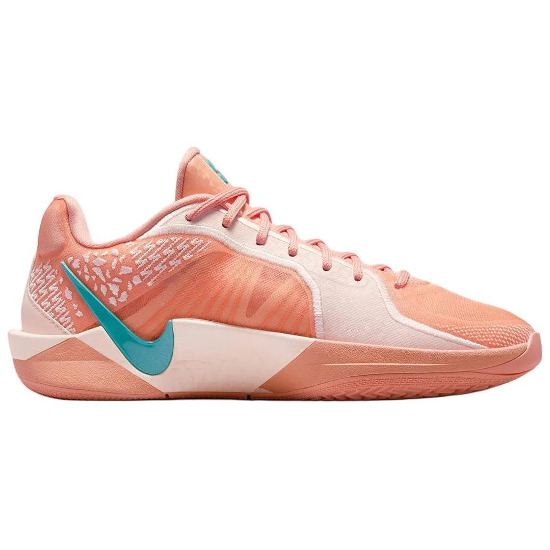 Кроссовки для баскетбола Nike Sabrina 2 Абрикос Агат Противоскользящие Устойчивые к истиранию Низкие Баскетбольные кроссовки Женские Оранжевые - изображение 2