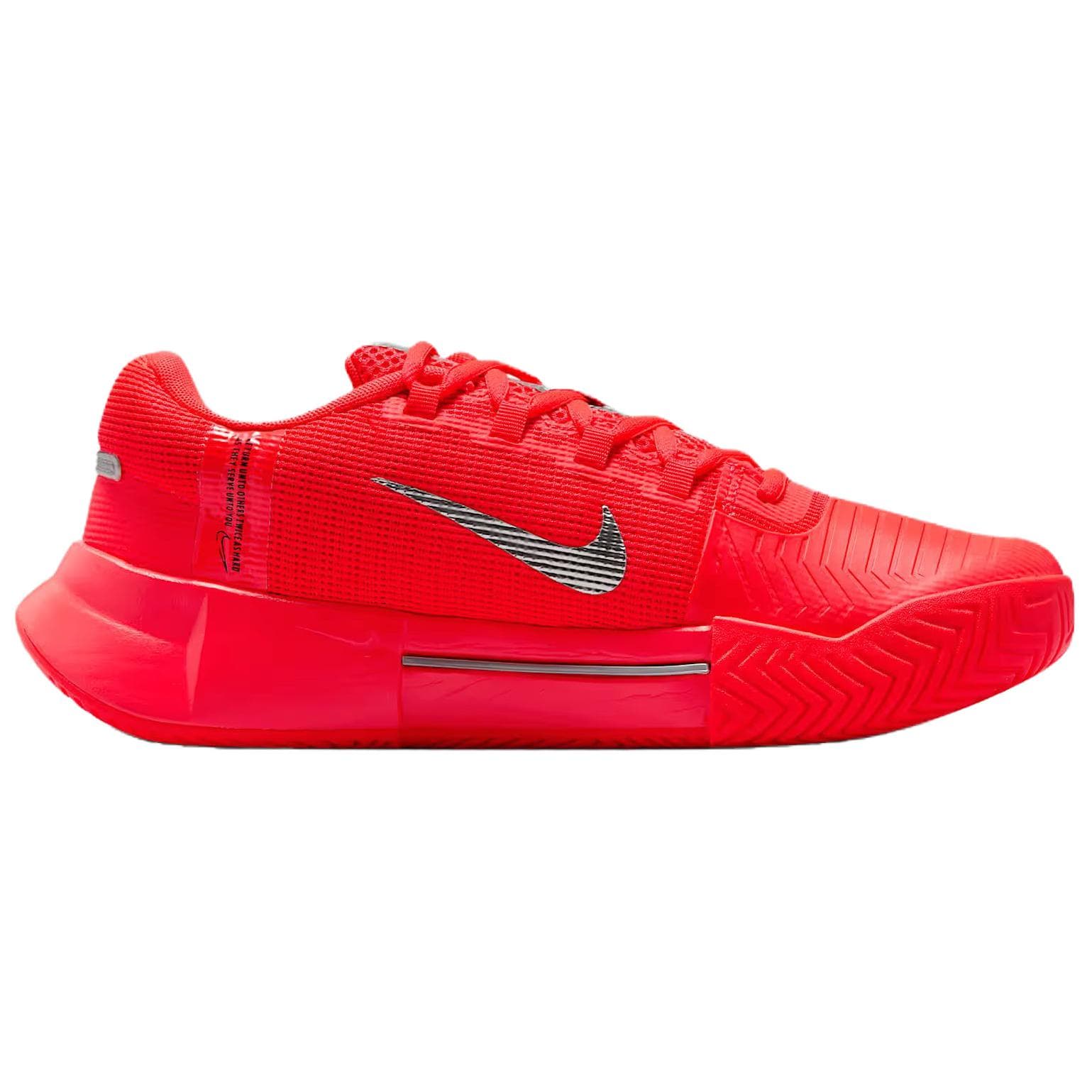 Кроссовки для тенниса Nike GP Challenge 1 Устойчивые к истиранию Кроссовки для тенниса с низким верхом Женские Красные Серебряные - изображение 2