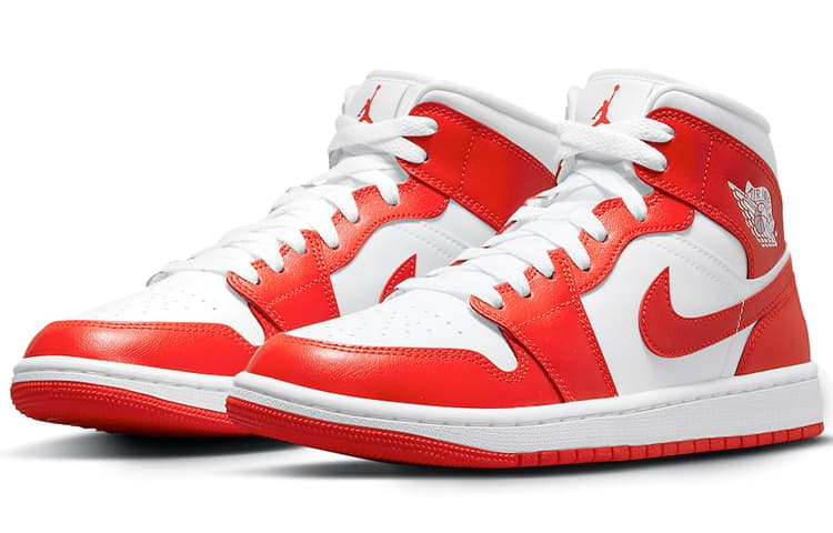 Ретро баскетбольные кроссовки Jordan Air Jordan 1 Mid Havana Red — фото 3