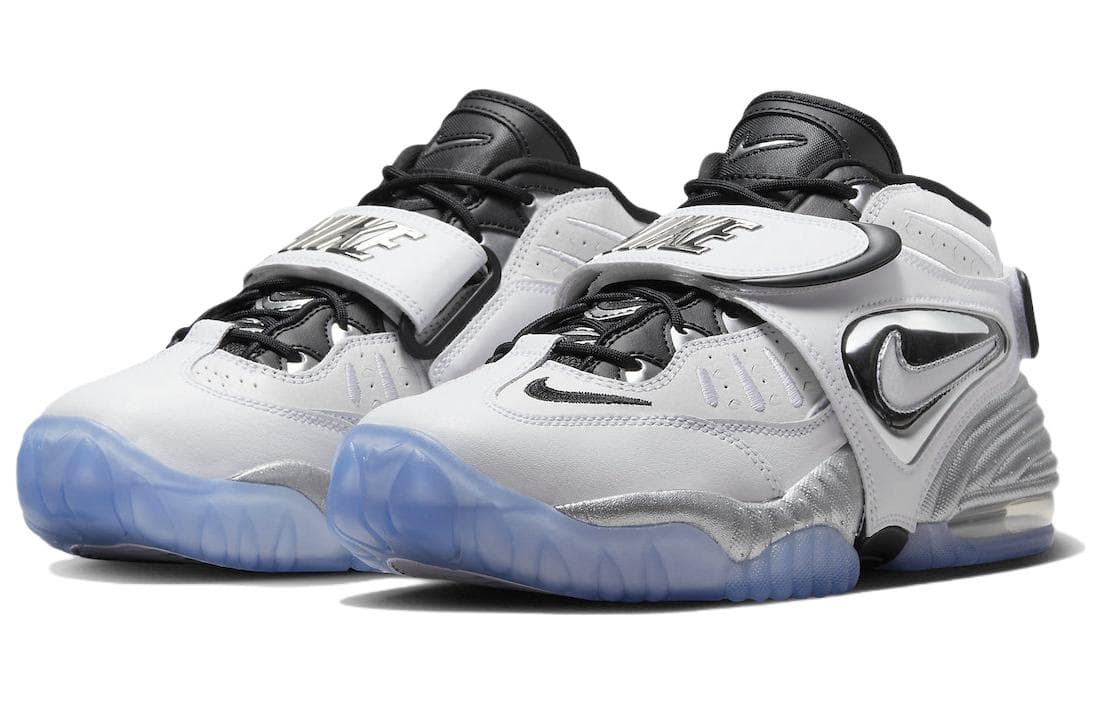 Ретро баскетбольные кроссовки Nike Air Adjust Force "White Metallic" - изображение 3