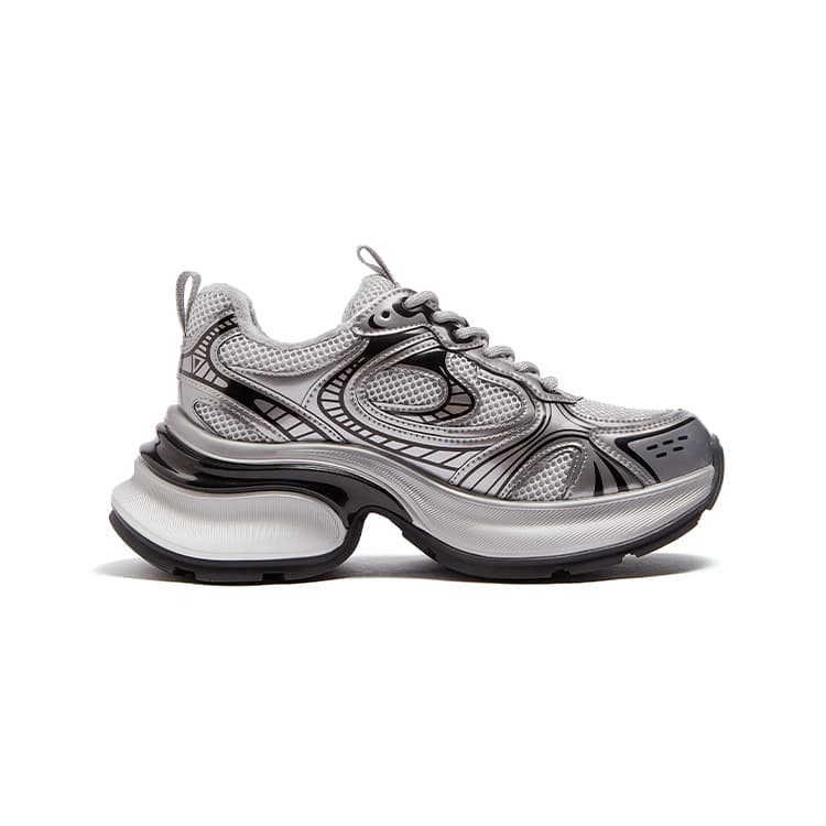 Кроссовки CAMEL Silver Sparkle массивные кроссовки с низким верхом женские - изображение 3