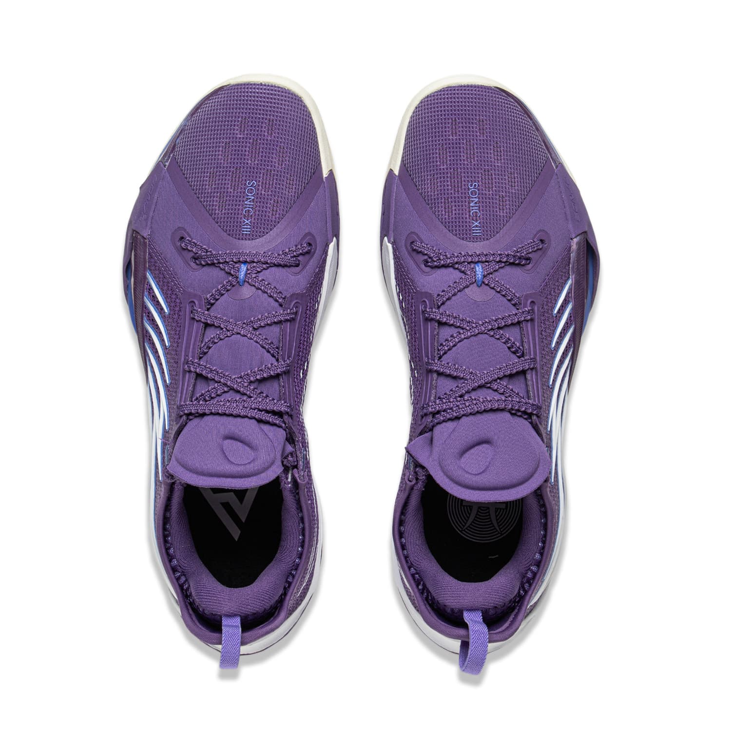 Кроссовки для баскетбола Li-Ning Sonic 13 с полногабаритной технологией BENG для стабильности, поддержки и комфорта, низкие баскетбольные кроссовки для мужчин, минерально-фиолетовый - изображение 4