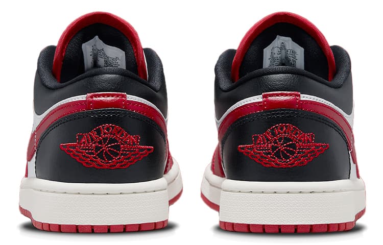 Ретро баскетбольные кроссовки Jordan Air Jordan 1 Low White Red Black - изображение 5