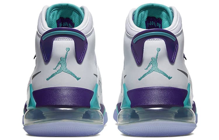 Ретро баскетбольные кроссовки Jordan Mars 270 White Purple - изображение 4