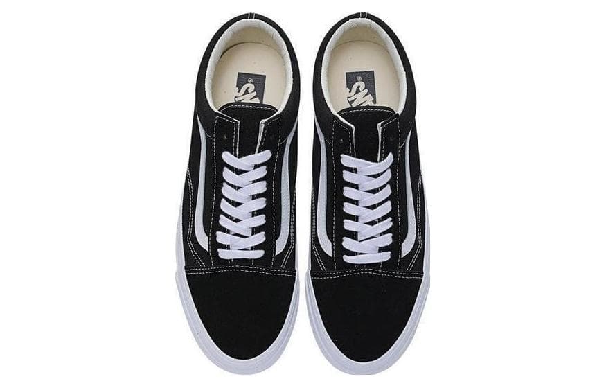 Кеды Vans Premium Old Skool 36 Устойчивые к истиранию Легкие Низкие Кеды Унисекс Черно-Белые - изображение 3