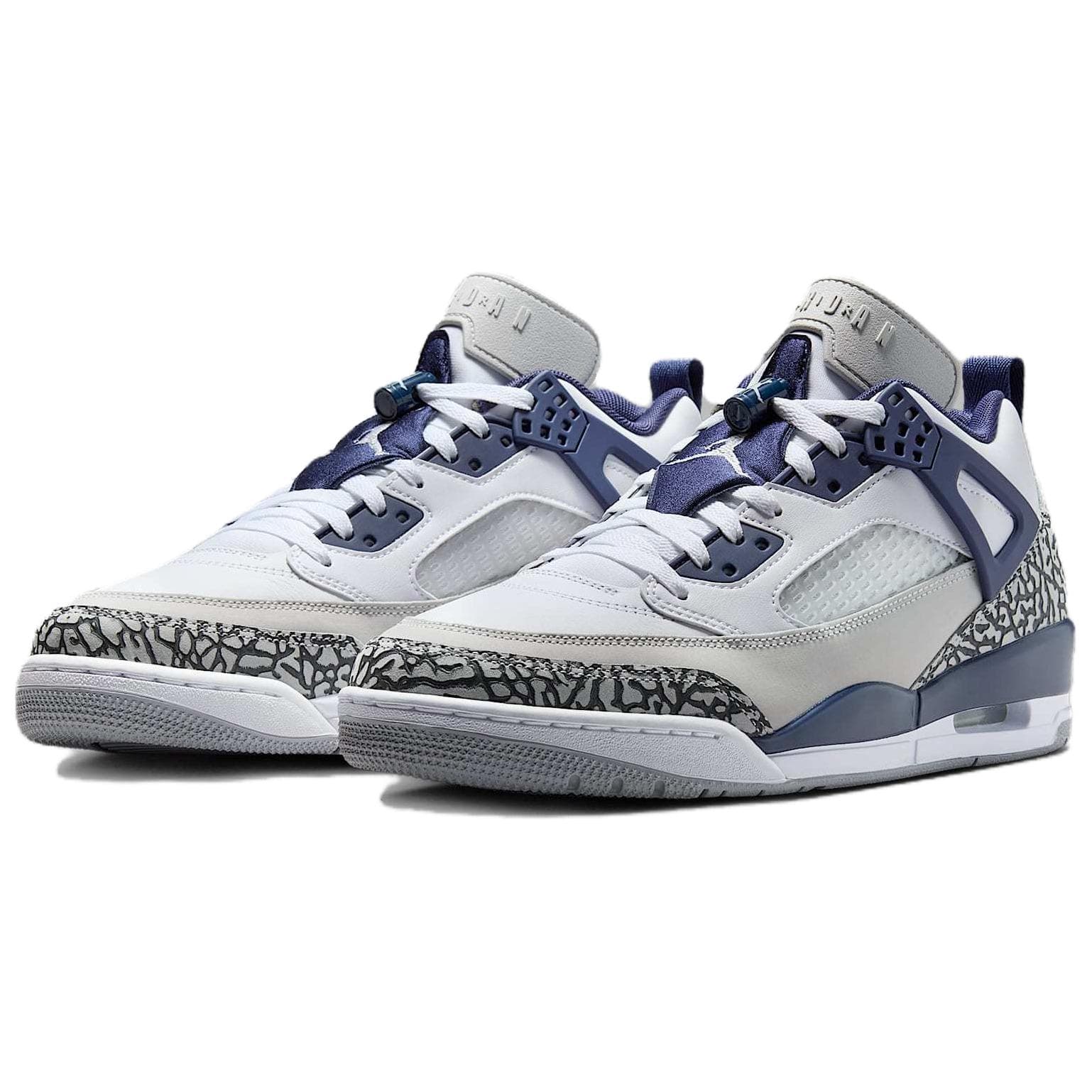 Ретро баскетбольные кроссовки Jordan Spizike Low Универсальные противоскользящие износостойкие лоу-топы ретро баскетбольные мужские бело-синие - изображение 3